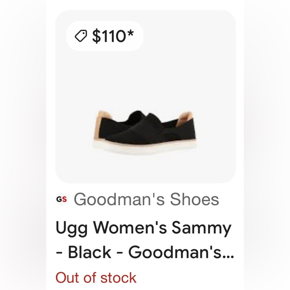 UGG Alameda Sammy Women’s Sneakers/Loafers Black Knit Slip-Ons US-9/EU-40 EUC - Picture 13 of 13